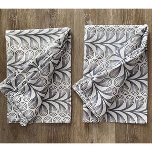 Botanical Abstract Design Pillowcase Set Of 2 Standard Size